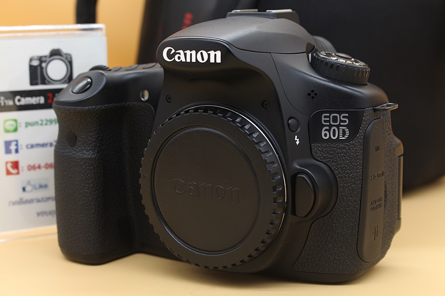 ขาย Body Canon EOS 60D อดีตศูนย์ สภาพสวย เมนูไทย ชัตเตอร์ 12,XXX อุปกรณ์พร้อมกระเป๋า  อุปกรณ์และรายละเอียดของสินค้า 1.Body Canon EOS 60D 2.แท่นชาร์จ 3.สายช